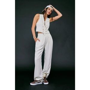 Free people Gabbie Top And Pant Suit in white